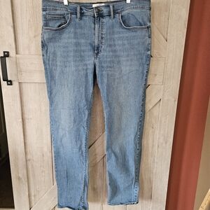 M&S Azure Blue Stretch Denim Jeans - 38x33